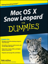 Mac OS X Snow Leopard For Dummies®